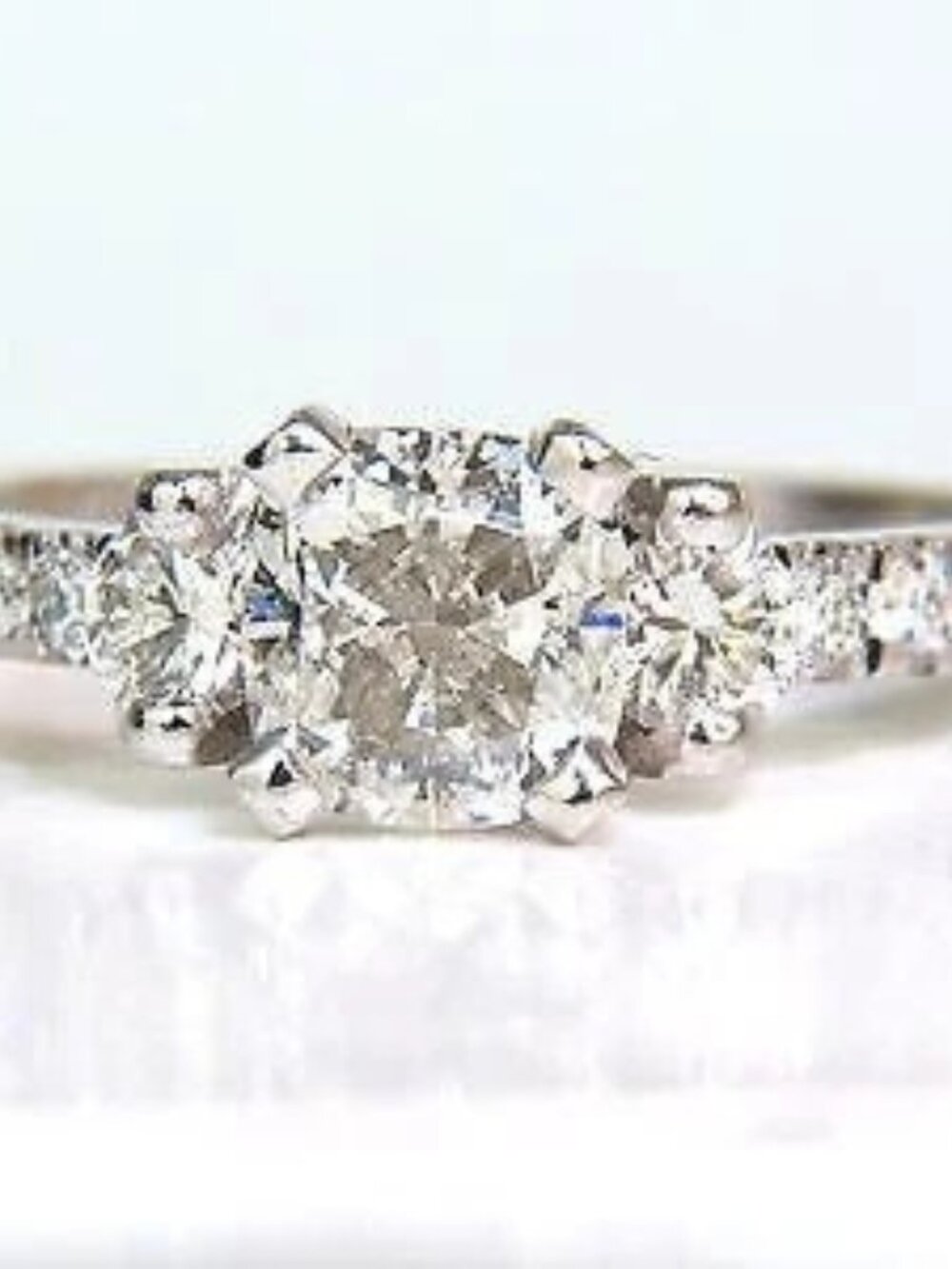 GIA Certified 1.01ct natural diamond ring platinum 10014*